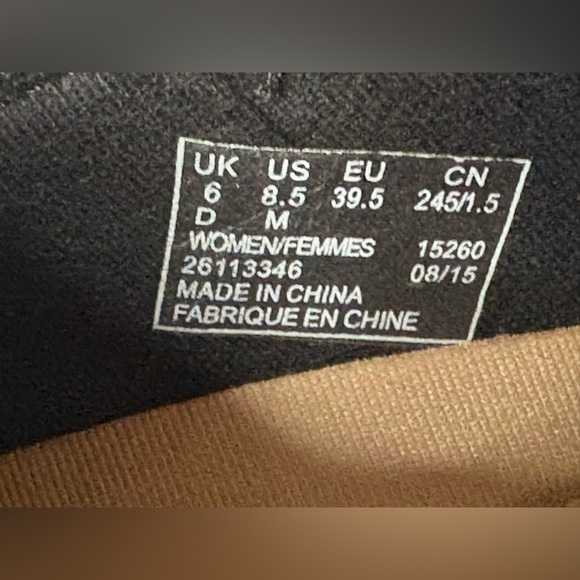 Clarks Women's Channing Kim Black Lizard Slip-On Loafer w/ Side Zip Size 8.5M - Picture 6 of 8